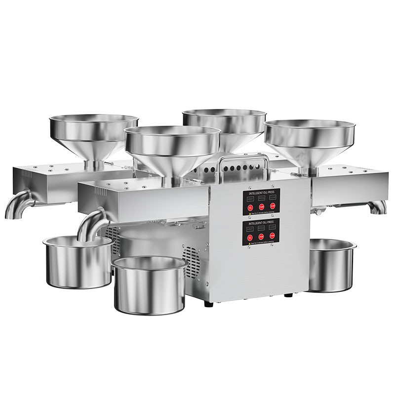 2024 new four-in-one oil press B04 stainless steel commercial oil press presses 4 kinds of raw materials at the same time