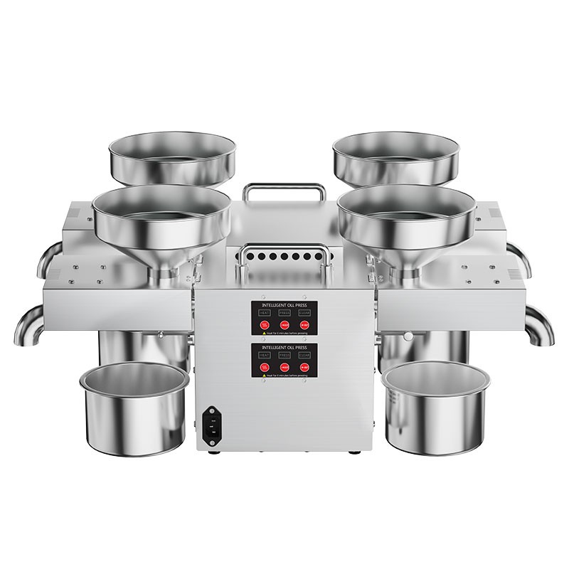 2024 new four-in-one oil press B04 stainless steel commercial oil press presses 4 kinds of raw materials at the same time