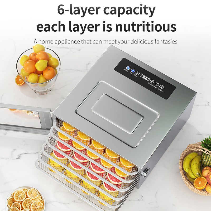 Digital Control Small 6 Trays Fruit and Sea Food Dehydrator